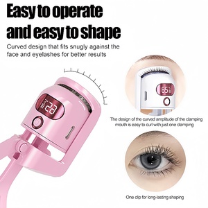 SHREMIL YM-EC-002 Rizador <span class=keywords><strong>de</strong></span> <span class=keywords><strong>Pestañas</strong></span> Eléctrico Portátil con Calor, Rizador <span class=keywords><strong>de</strong></span> <span class=keywords><strong>Pestañas</strong></span> Térmico <span class=keywords><strong>de</strong></span> Larga Duración, Pantalla LED <span class=keywords><strong>de</strong></span> Silicona, Nuevo - Product Image 6