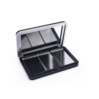Palette en aluminium pour décoration des sourcils, boîte d'ombre à paupières, emballage cosmétique, poudre de finition