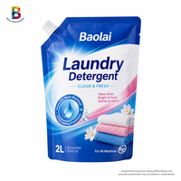 Sachet Doypack personnalisé imprimé 2L pour lessive liquide avec bec verseur et distributeur de savon liquide