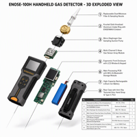 Détecteur d'odeurs industriel portable en acier haute sensibilité et haute précision |   Dispositif de test sur site en temps réel, protection IP65 1 an