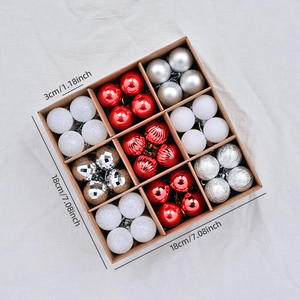 2025 usine nouvelle conception de haute qualité boule de noël suspendue étanche ensemble de boules de noël de haute qualité pour la fête - Product Image 6