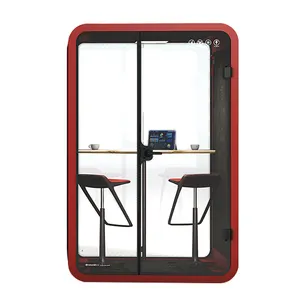 A Soundproof Booth Modular Privacy Office Booth Sound Proof Booth Meeting Pod Soundproof Booth Office Prefab House