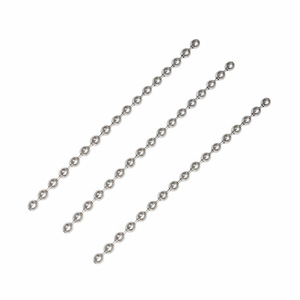 Cadena de acero inoxidable 304 con cuentas de 3.0 mm, plateada, antirust, para llavero, cadena de bolso, accesorio para cortinas - Product Image 1
