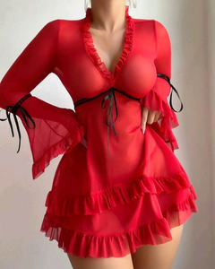 B130 Luxe Lingerie Kant Bh Set Sexy Pyjama Meisjes Sexy Pyjama Ondergoed Vrouwen Sexy Ondergoed - Product Image 1