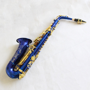 <span class=keywords><strong>Saxophone</strong></span> <span class=keywords><strong>Alto</strong></span> professionnel de haute qualité <span class=keywords><strong>Saxophone</strong></span> <span class=keywords><strong>Alto</strong></span> mib Corps bleu avec touches laquées or <span class=keywords><strong>Saxophone</strong></span> <span class=keywords><strong>Alto</strong></span> - Product Image 2