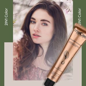 Crème colorante pour cheveux semi-permanente, teinture capillaire biologique, marque privée, sans ammoniaque, 60 couleurs naturelles, 100 ml, MaxCare, 3 ans, 96 pièces/carton - Product Image 3