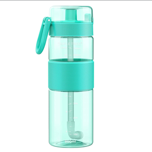 Bouteille d'eau en plastique de ml, avec <span class=keywords><strong>couvercle</strong></span> rabattable, pour la randonnée en plein air, le Camping et les voyages - Product Image 2