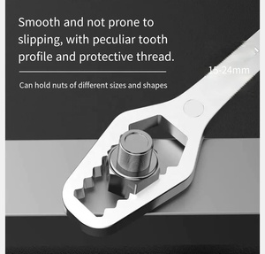 Clé à molette multifonctionnelle réglable à serrage automatique, double extrémité, clé à anneau Torx pour réparation de vélo, outils à main pour réparation automobile - Product Image 4