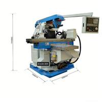 Machine de fraisage horizontale universelle à genouillère CNC HUAZHICHUN XK6132