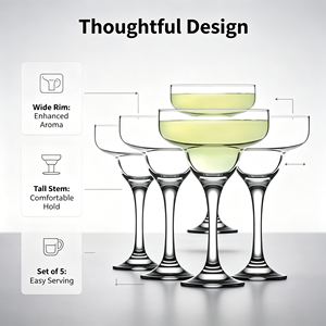 Ensemble de verres à <span class=keywords><strong>coupe</strong></span> en cristal sans plomb, personnalisables OEM/ODM avec logo, pour hôtels, restaurants, mariages, vente en gros, grande capacité, style vintage - Product Image 6