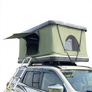 Carpa de Techo Rígida de Aluminio, Verde, de Una Sola Capa, Impermeable para las Cuatro Estaciones, Tela Oxford de 2000-3000 mm, para Viajes al Aire Libre, 4 Personas, 4x4, Fácil de Instalar - Product Image 1
