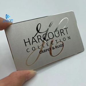 חקוק מראה עלה זהב מתכת כרטיסים - Product Image 5