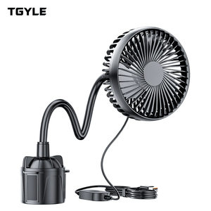 Ventilador para Coche 24V 12V Conexión USB Aspas de 4 Pulgadas 6.5W Alta Potencia de Viento 50-60dB Silencioso Ventilador de Una Sola Cabeza para Camiones Grandes - Product Image 1