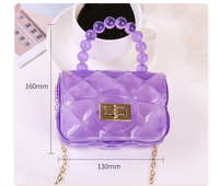 Petit sac à bandoulière bon marché Sacs à main brillants pour femmes Mini sacs transparents Sacs à main transparents en gelée de PVC