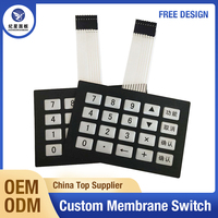 Teclado de matriz, interruptor de membrana de 20 teclas, venta directa de fábrica, venta al por mayor