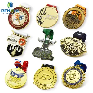 Fashionable High Quality Custom Metal Sports Trophy Karate Medal Wholesale Promotional High Quality Souvenir Metal Award