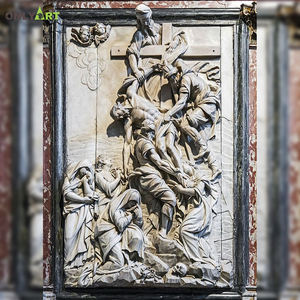 Onlyart Factory Design et Custom Made Church Art mural en marbre <span class=keywords><strong>calcaire</strong></span> Relief Jesus <span class=keywords><strong>Sculpture</strong></span> - Product Image 2