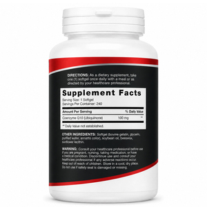Coenzima Q10 de Marca Propia, Suplemento Enzimático de Nano Ubiquinol de 100 mg, Orgánico, Puro, Liposoluble al 98%, Cápsulas Blandas, Mejora la Inmunidad - Product Image 6