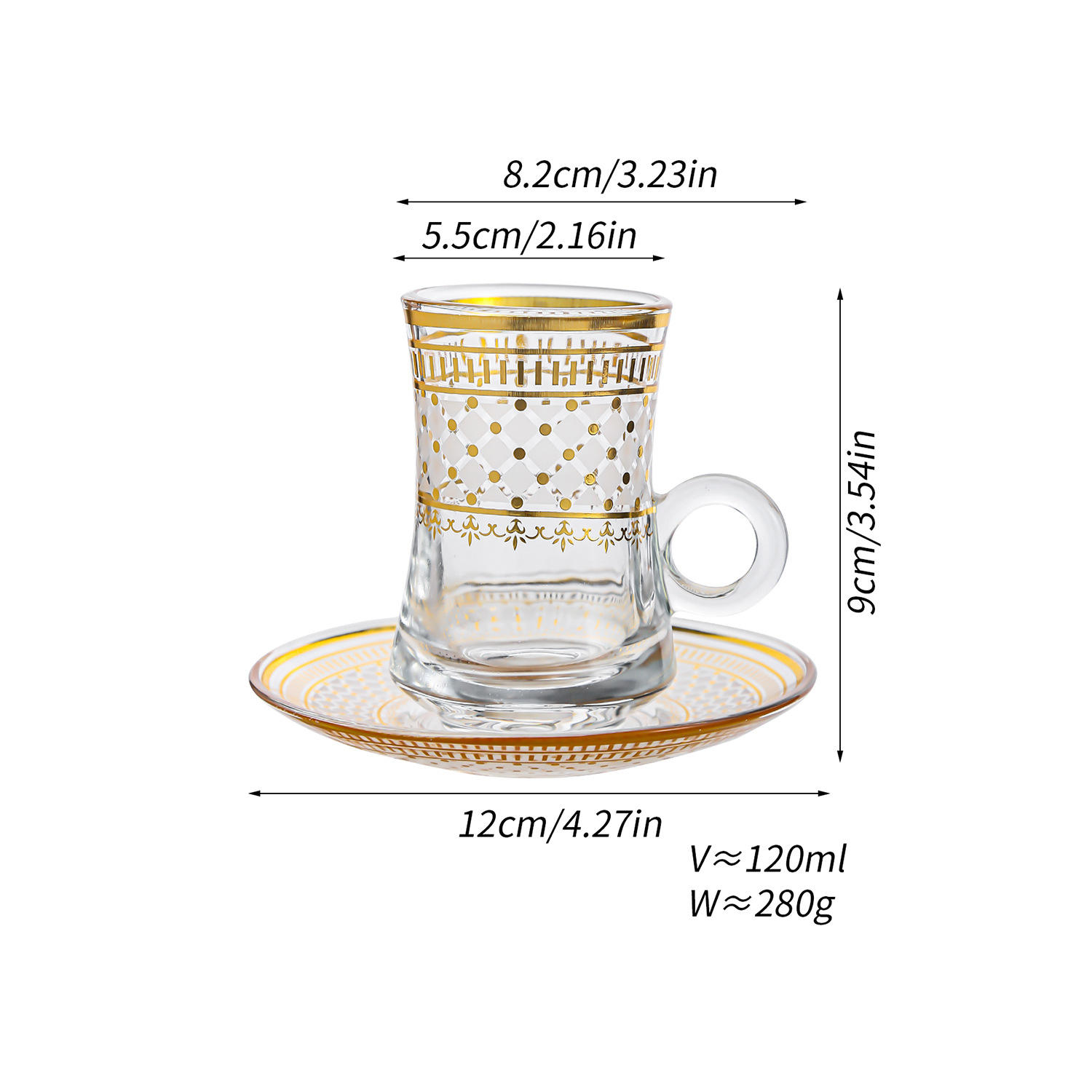 Style E - 1 cup and 1 saucer