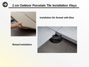 R11 אנטי להחליק מאט אבן חול 60x60 חיצוני מרצפות קרמיקה לחצר אחורית - Product Image 5