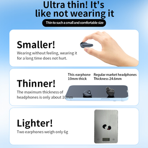 In-ear <span class=keywords><strong>Mini</strong></span> Màu Xanh răng Tai nghe TWS auriculares ngủ Tai nghe âm nhạc Tai nụ tai nghe stereo đúng không dây tai nghe - Product Image 6