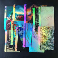 Feuilles de film de protection 3D en relief laser pour dos de téléphone, personnalisables, autocollants brillants colorés pour découpeuse DIY