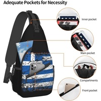 Sac à bandoulière avec drapeau de la Grèce, sac à dos patriotique de grande capacité, sac à dos de voyage et de randonnée, sac à bandoulière pour hommes et femmes, personnalisé