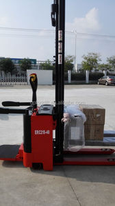 GP Manufacturer Full Electric <strong>Pallet</strong> <strong>Stacker</strong> 2T Capacity 1.6m 2m 3m <strong>4m</strong> 5m Lift Height DC Power with Pedal and Handrails - Product Image 4
