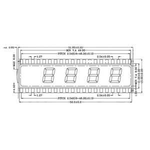 Chữ số tùy chỉnh 40 pin kết nối TFT phổ Màn hình Board <span class=keywords><strong>Mini</strong></span> LCD Màn hình hiển thị cho nhiên liệu Dispenser LCD - Product Image 1