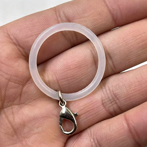 Custom Creative Minimalist Silicone Ring Keychain Blank DIY Pendant Bag Charm Ornament Accessories <b>Environment</b>-Friendly - Product Image 2