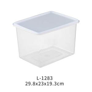 Rectangular Plastic Food Storage <b>Container</b> With Lid Microwave Safe Freezer Safe Airtight For Fruits Vegetables - Product Image 3
