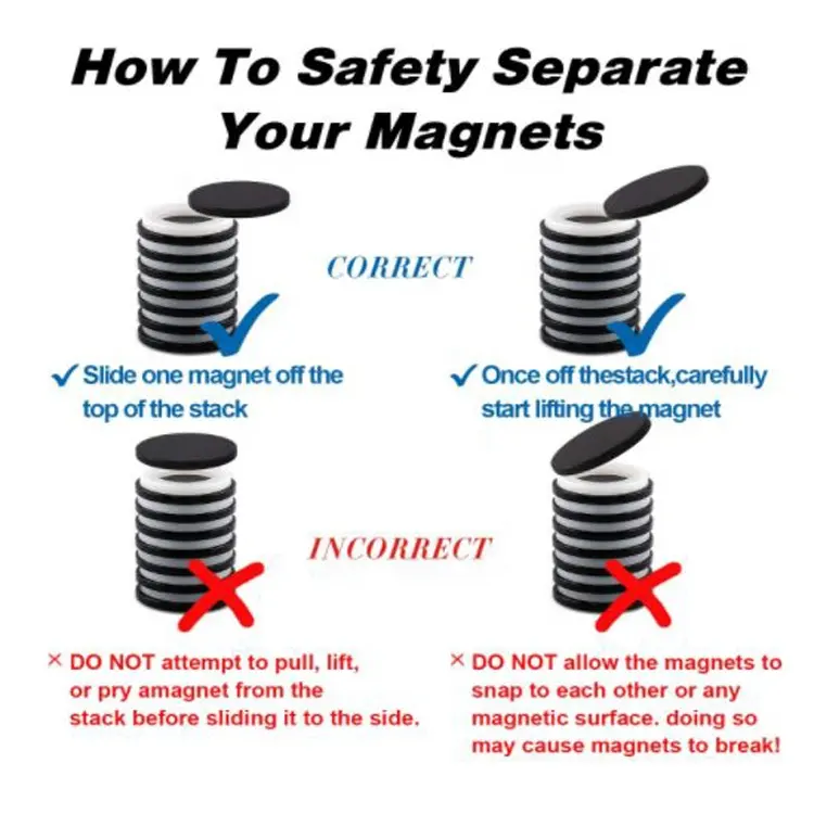 N35 Permanenter Rund magnet Seltenerd-Ndfeb-Blechs ch eiben magnete Neodym Bulk Big Button-Klebstoff magnet