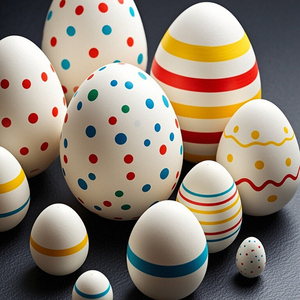 <span class=keywords><strong>El</strong></span> Mejor Regalo: Huevos de Pascua Blancos Grandes de Material PS para Pintar y Decorar - Product Image 5