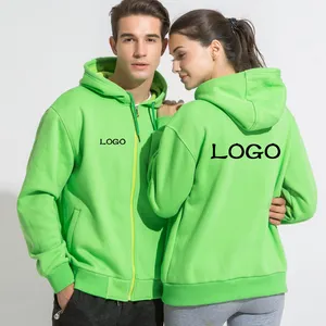 Custom Logo Fleece Lined Blank Full Zip Up Collar Neck Hoodies Sweatshirts High Quality Tracksuit Latest Fashion For Women