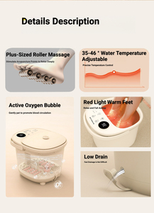 带离子排毒功能的电动足部按摩器，可折叠设计，方便足部水疗使用 - Product Image 6