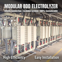 Système d'électrolyseur à plaques d'électrodes industrielles BOROMOND 5000L/heure 400A/20V, durable, résistant à la corrosion, traitement des eaux usées