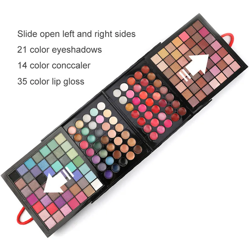 Professional 177 Color Eyeshadow Palette Makeup Cosmetic Sets Lip Gloss Blush Concealer Beginner Maquillage Brush Makeup Kit