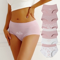Culottes taille haute grande taille tendance transfrontalière - Coton mignon antibactérien pour étudiantes