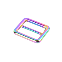 Boucle Tri-Glide en métal arc-en-ciel 40MM*27.5MM pour sangle de sac, glissière réglable pour sangle de sac à main
