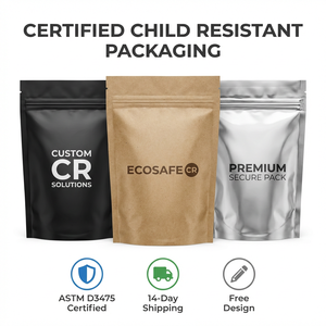 Bolsas Mylar Personalizadas a Prueba de Olores con Cierre Zip, de Alta Barrera y Grado Alimenticio para Gomitas y Dulces - Product Image 1