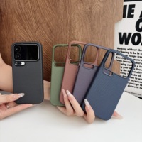 Étui de téléphone en tissu tissé Techwoven pour Xiaomi 15 17 Pro Max, compatible avec la charge sans fil, coque magnétique antichoc