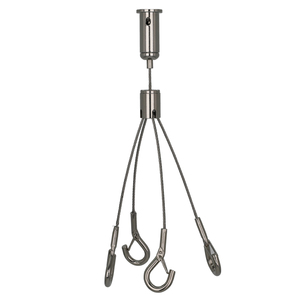 <span class=keywords><strong>Entrega</strong></span> rápida Kit de suspensión de 1,5mm con panel LED Cuerda de alambre de acero colgante para elevadores de luz de lámpara - Product Image 5