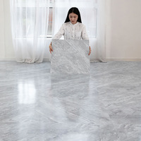 Carreaux de sol ignifuges et résistants aux flammes, style nordique, motif marbre, adhésifs, pour salle de bain intérieure - Prix