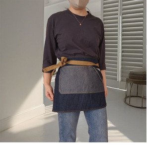 Niuweili - Delantales de Mezclilla Lavada sin Mangas para <span class=keywords><strong>Hombre</strong></span> y Mujer, Modelo A3006 Multicolor, para Camareros y Chefs de Cafeterías - Product Image 6