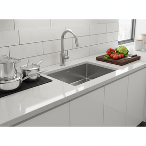 [CALMFORTE] CALMFORTE 860 Sturdy Corner Structure Kitchen Sink for Strong Impact Support and Durability - Product Image 3