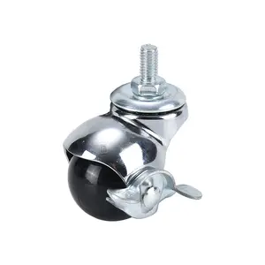 HM2109 2 Inch Earth Flat Universal Wheel Ball Wheel Furniture Casters Pulley Wheels Office Chair Casters