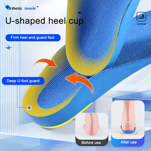 Semelle orthopédique économique <span class=keywords><strong>pour</strong></span> la correction de la plante plate, soutien de la voûte plantaire <span class=keywords><strong>pour</strong></span> hommes et femmes, soutien élevé de la voûte plantaire, insert correcteur <span class=keywords><strong>pour</strong></span> la correction de la voûte plate et de l'éversion - Product Image 6