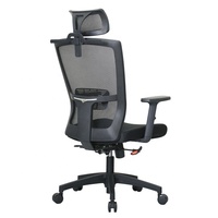 Chaise de bureau ergonomique avec dossier haut et appui-tête, mobilier de bureau, chaise pour employés