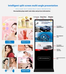 Écran tactile élégant le plus vendu-Technologie publicitaire numérique HD/4K sur pied pour usage commercial - Product Image 5