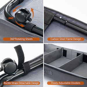 Contenedores Plegables a Prueba de Polvo para Organizar Ropa, Mantas y Sábanas, Contenedores de Almacenamiento Debajo de la Cama con Ruedas - Product Image 3